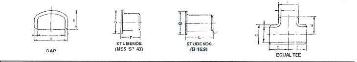 Fitting Dimensions,Butt Weld Fittings Dimensions,Pipe Fitting Dimensions,Weld Fittings Dimensions,Stainless Steel Pipe Fitting dimensions, Welded Pipe Fittings Chart,ButtWeld